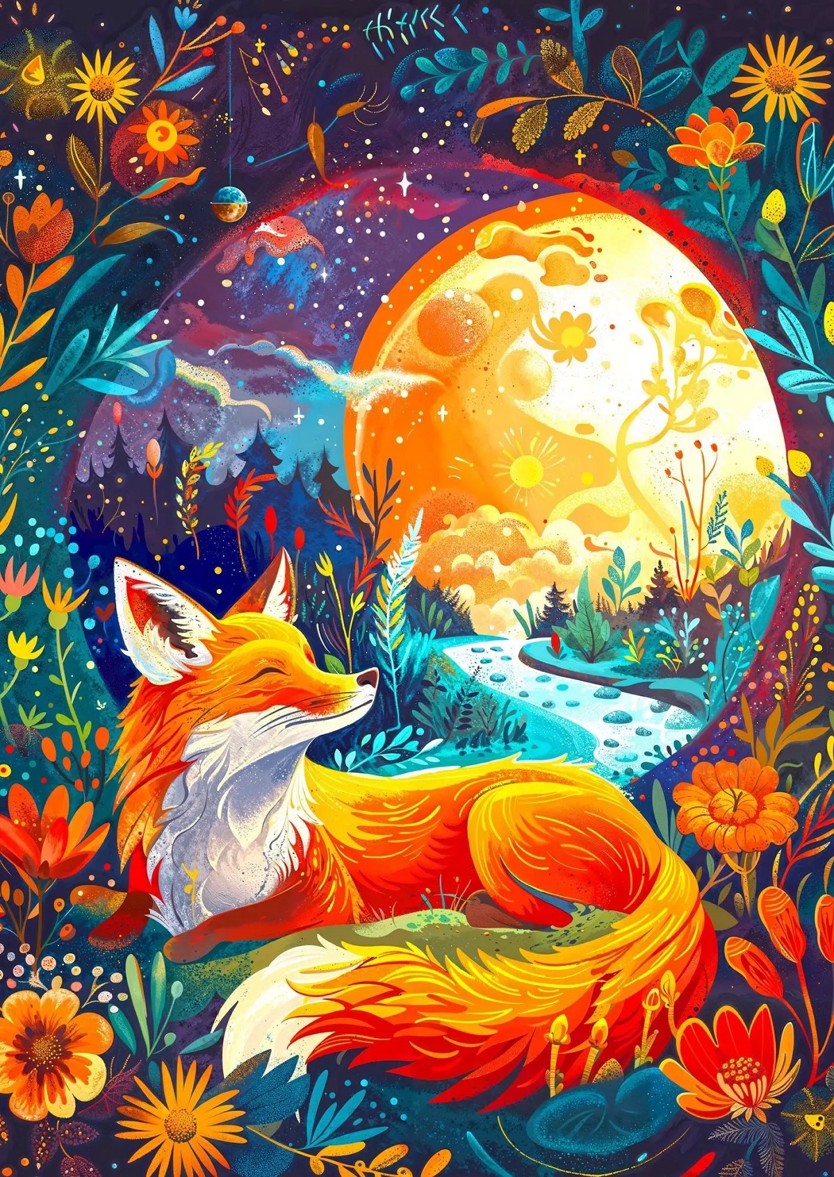 Puzzle 1000: Moon Fox