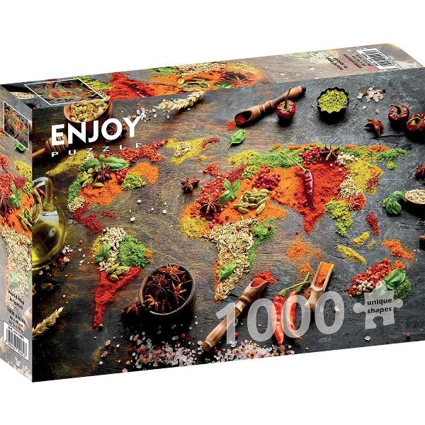 Puzzle 1000: World Map in Spices