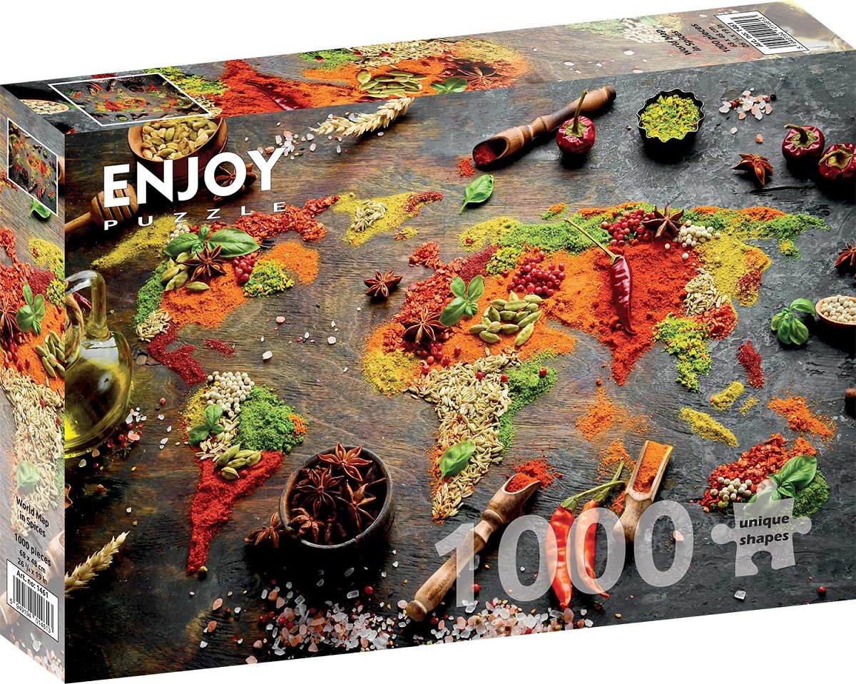 Puzzle 1000: World Map in Spices