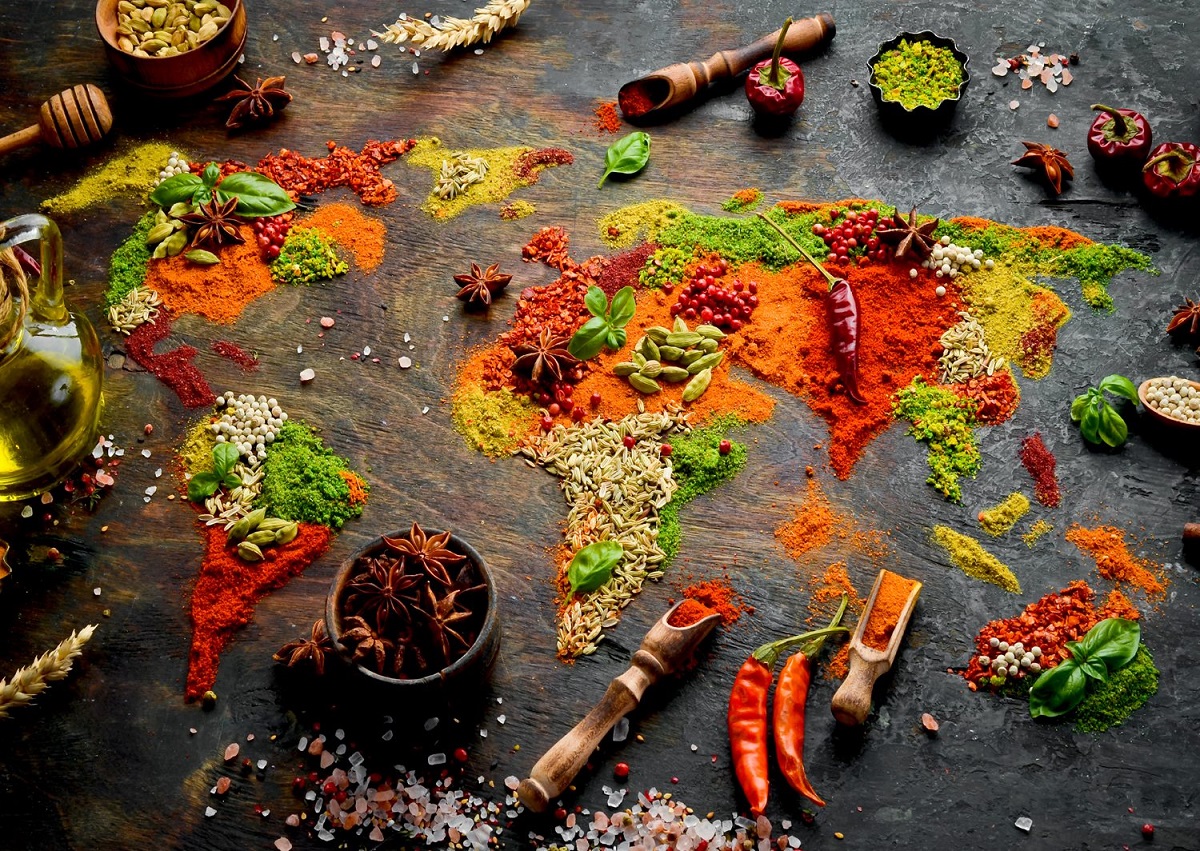 Puzzle 1000: World Map in Spices