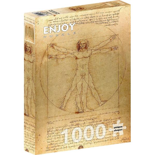 Puzzle 1000: The Vitruvian Man. Leonardo da Vinci