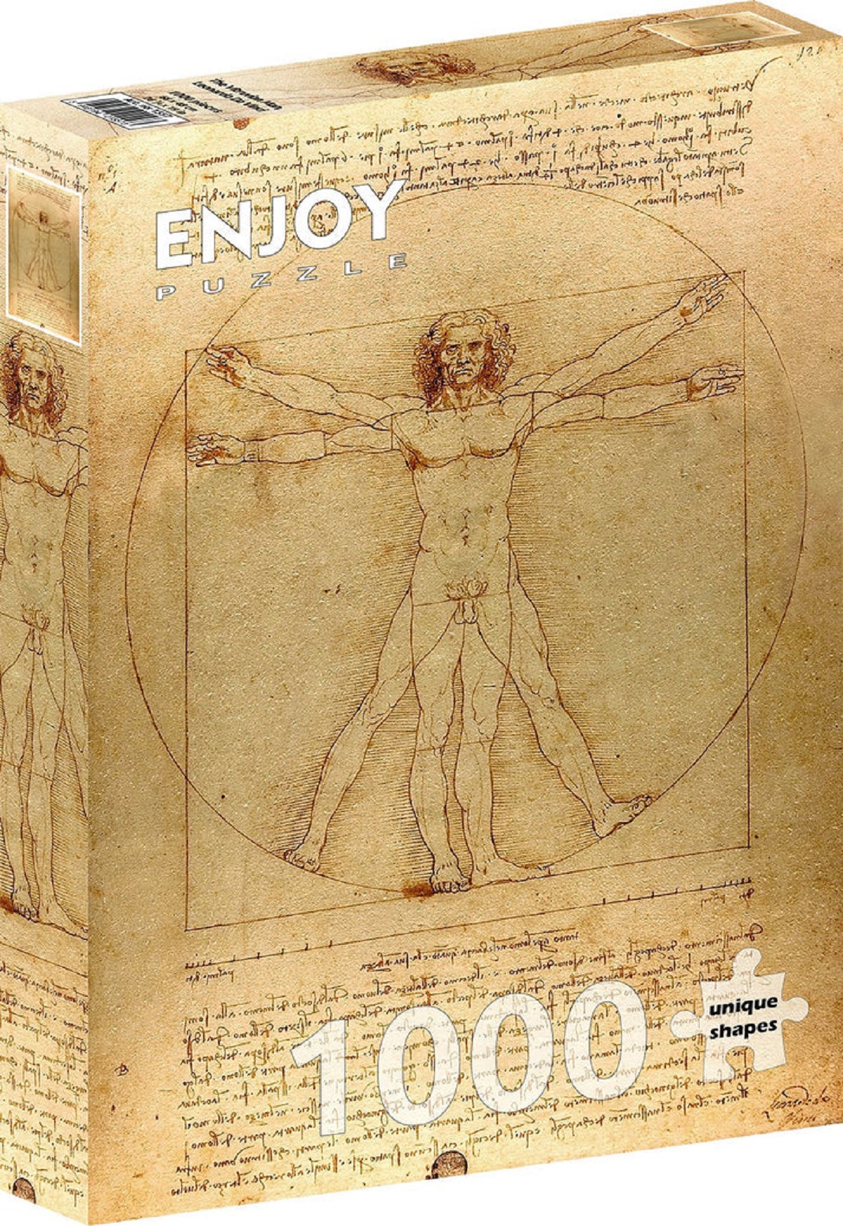 Puzzle 1000: The Vitruvian Man. Leonardo da Vinci