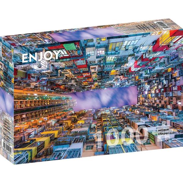 Puzzle 1000: Colorful Apartment Buildings. Hong Kong