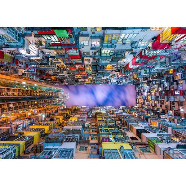 Puzzle 1000: Colorful Apartment Buildings. Hong Kong