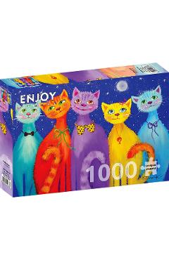 Imaginea produsului 'Puzzle 1000: Smiling Cats'