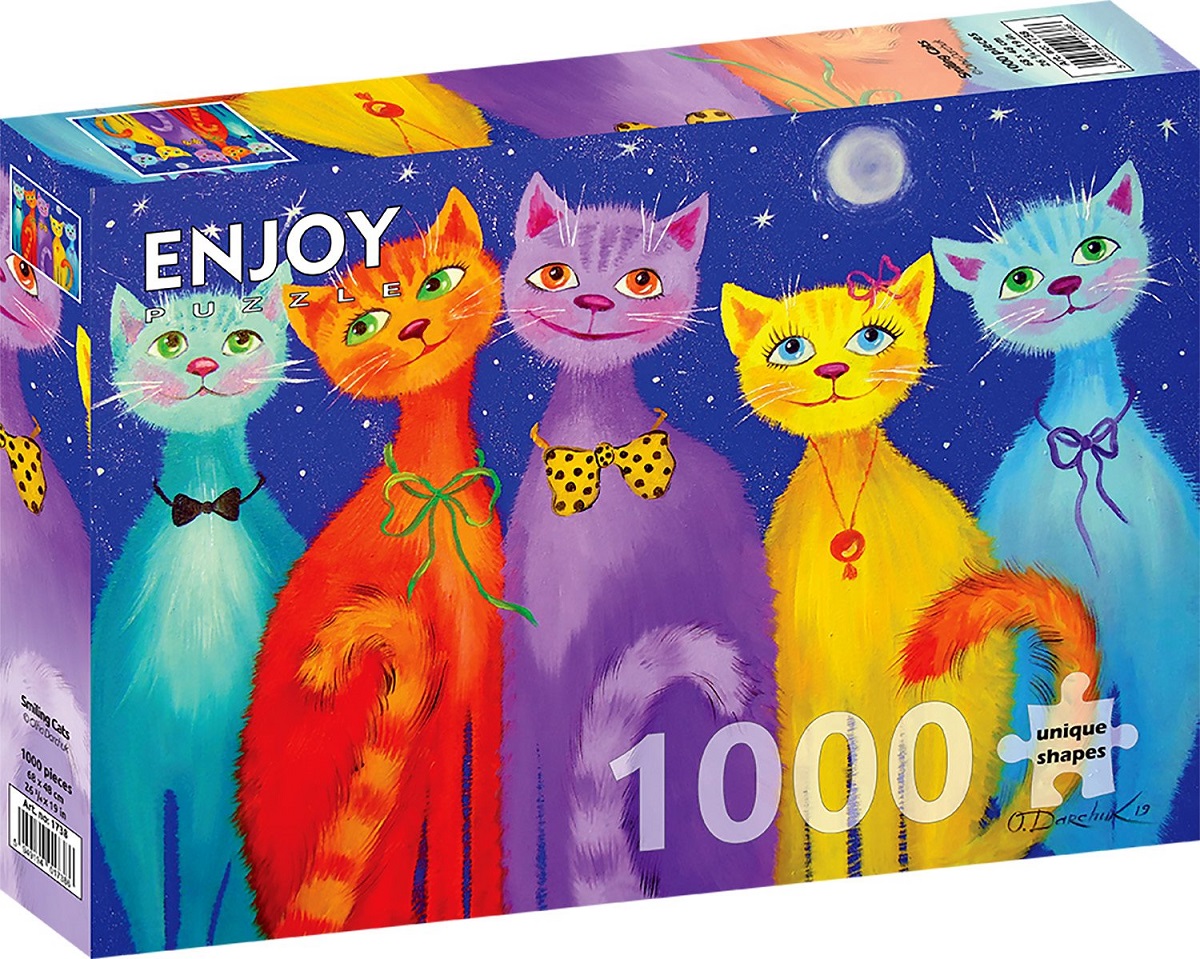 Puzzle 1000: Smiling Cats
