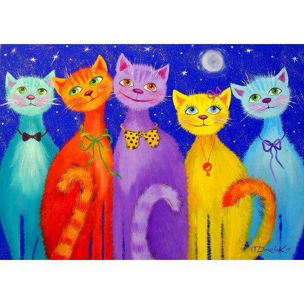 Puzzle 1000: Smiling Cats
