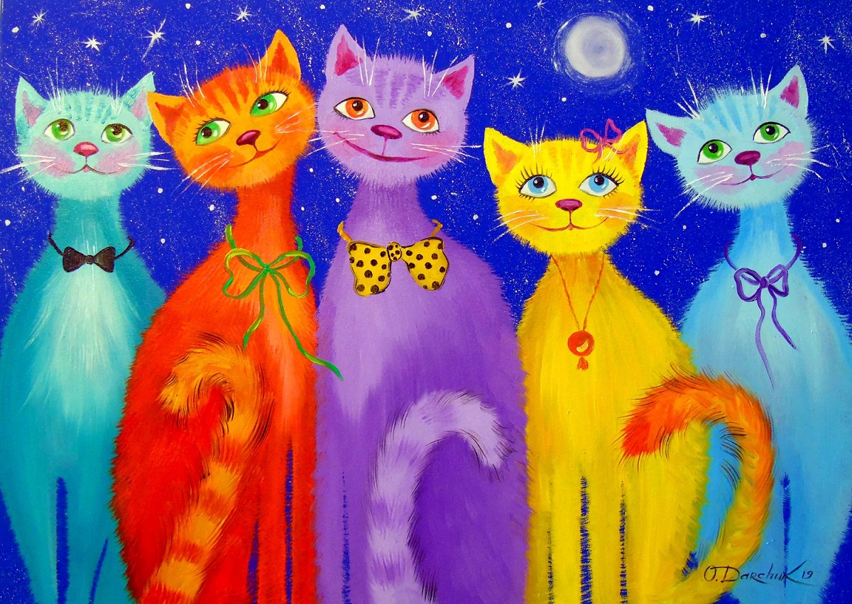 Puzzle 1000: Smiling Cats