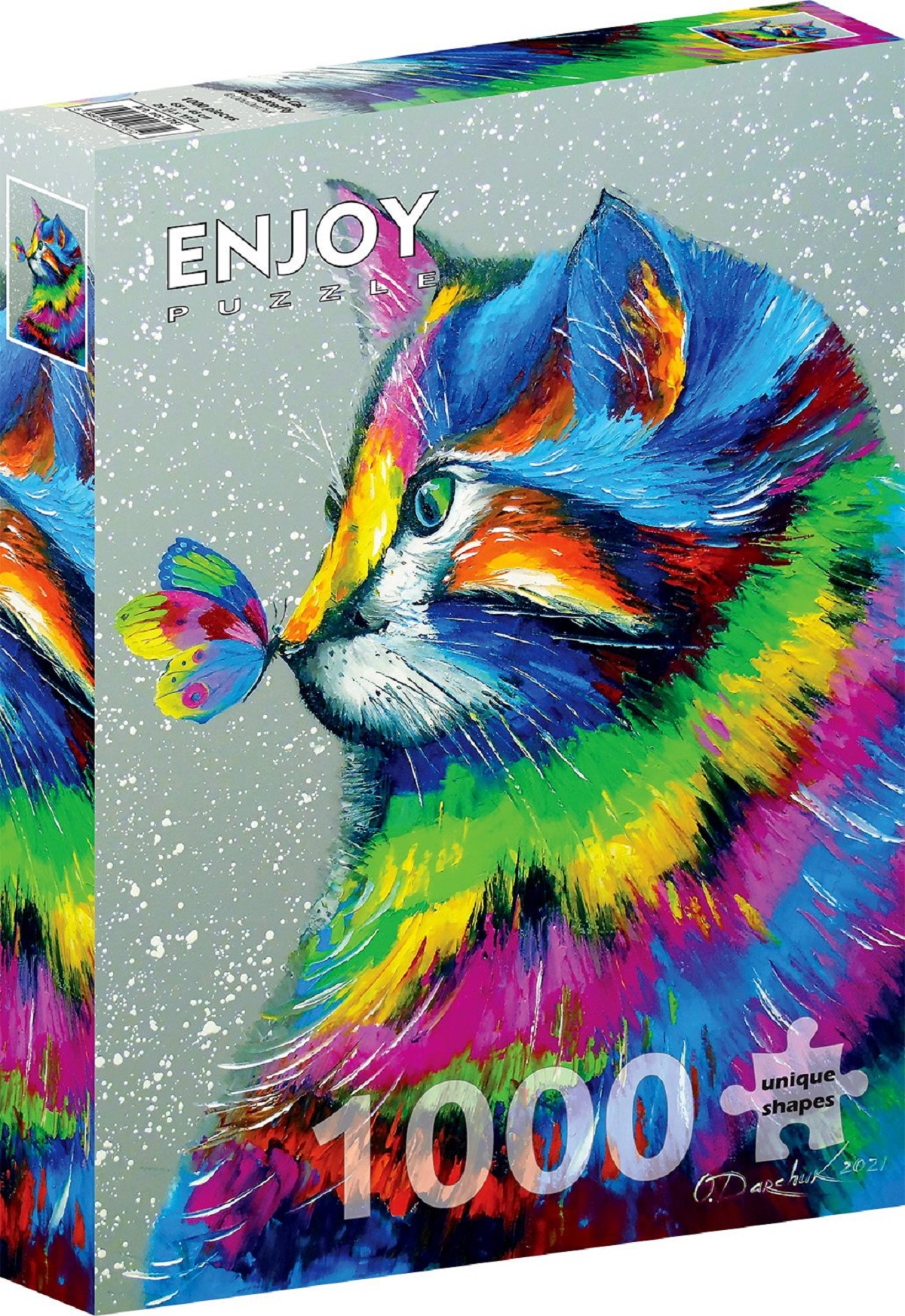 Puzzle 1000: Bright Cat and Butterfly