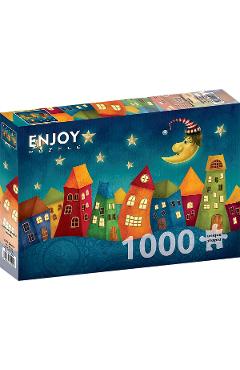 Imaginea produsului 'Puzzle 1000: Fantasy Colorful Houses'