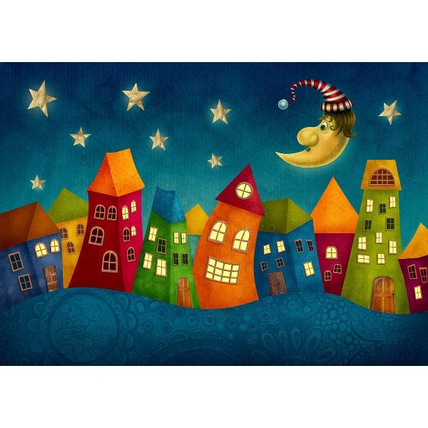 Puzzle 1000: Fantasy Colorful Houses