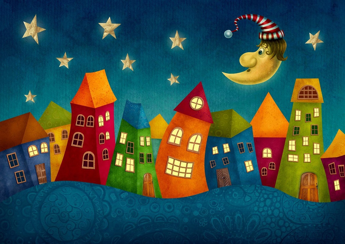Puzzle 1000: Fantasy Colorful Houses
