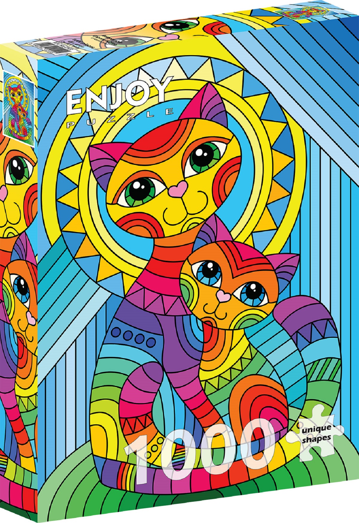Puzzle 1000: Inseparable Cat and Kitten