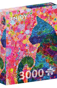 Poza produsului Puzzle 3000: Wandering Cat