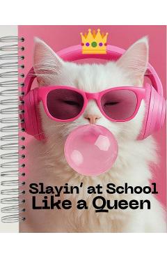 Imaginea produsului 'Caiet matematică A4 universal cu spirală: Slay Queen'