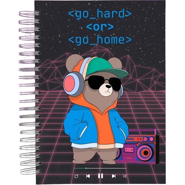 Caiet matematica A4 universal cu spirala: Go hard or go home