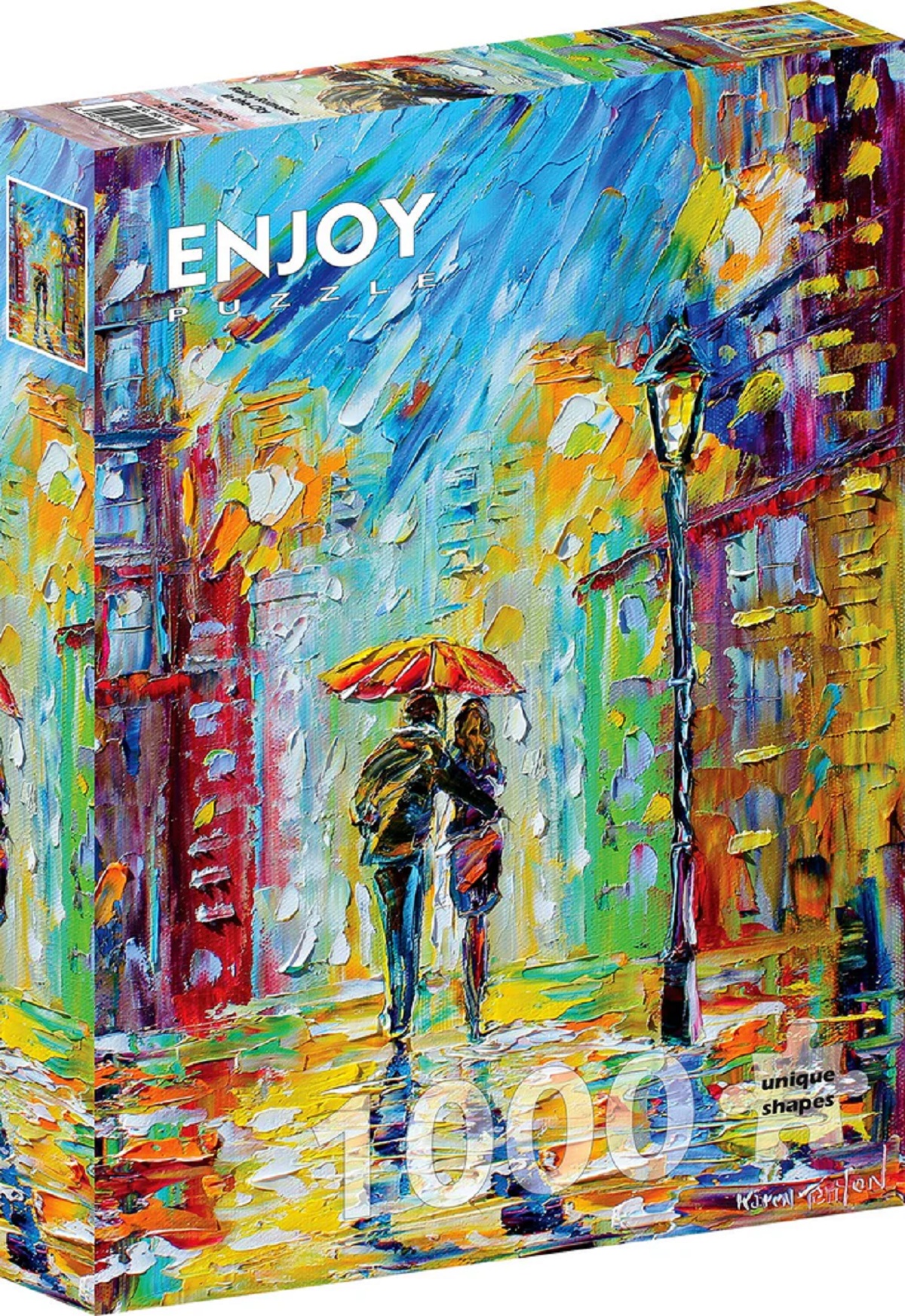 Puzzle 1000: Rainy Romance in the City