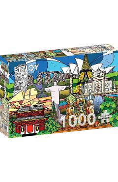 Poza produsului Puzzle 1000: World Landmarks