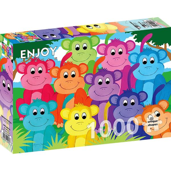 Puzzle 1000: Rainbow Monkeys