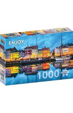 Poza produsului Puzzle 1000: Copenhagen Old Harbor