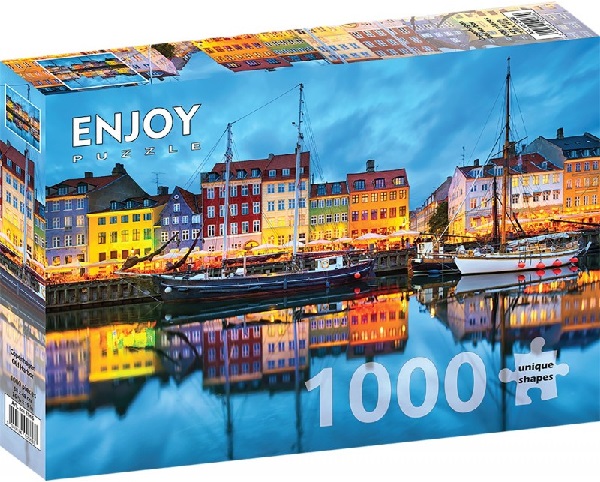 Puzzle 1000: Copenhagen Old Harbor
