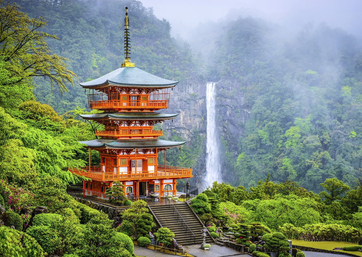 Puzzle 1000: Seiganto-ji Pagoda. Japan