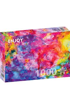 Imaginea produsului 'Puzzle 1000: Colorful Abstract Oil Painting'