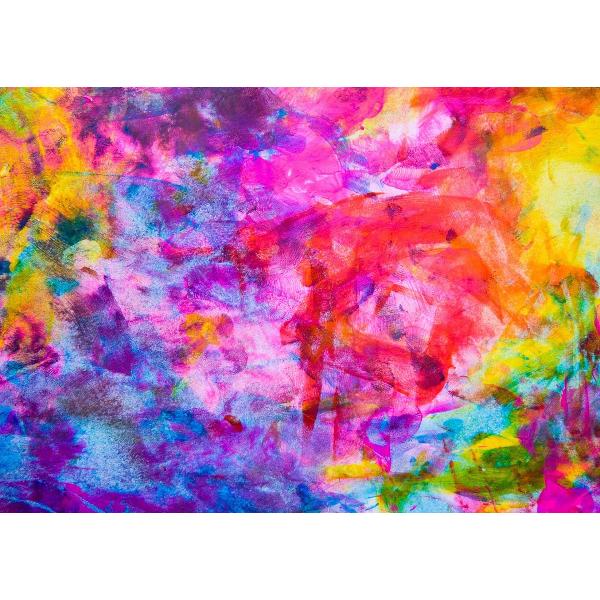 Puzzle 1000: Colorful Abstract Oil Painting