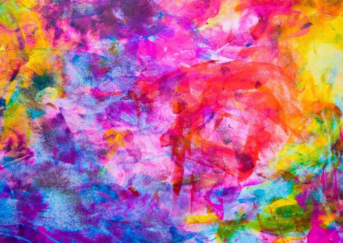 Puzzle 1000: Colorful Abstract Oil Painting