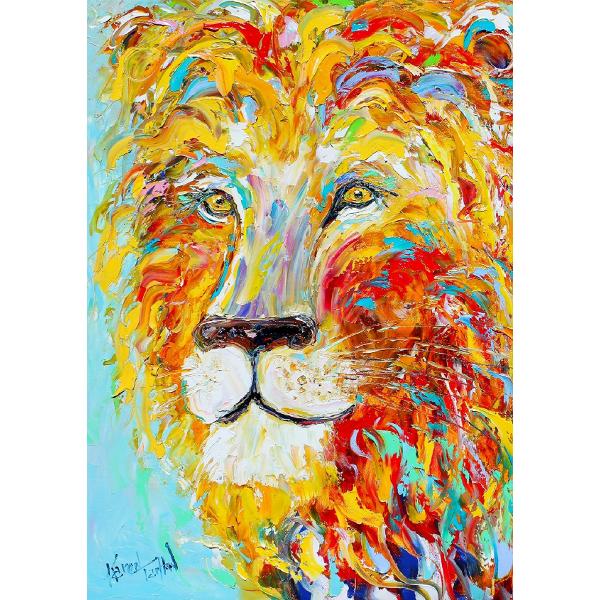 Puzzle 1000: Colorful Lion