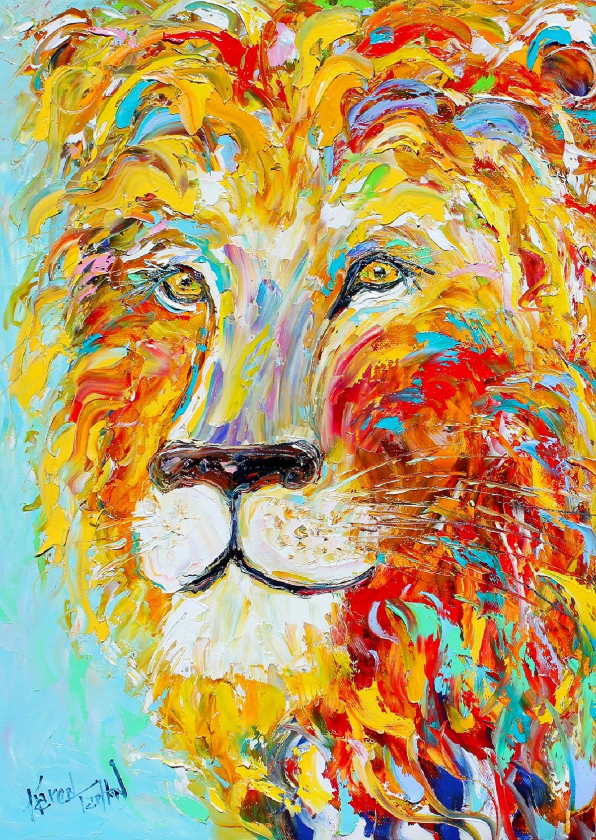 Puzzle 1000: Colorful Lion