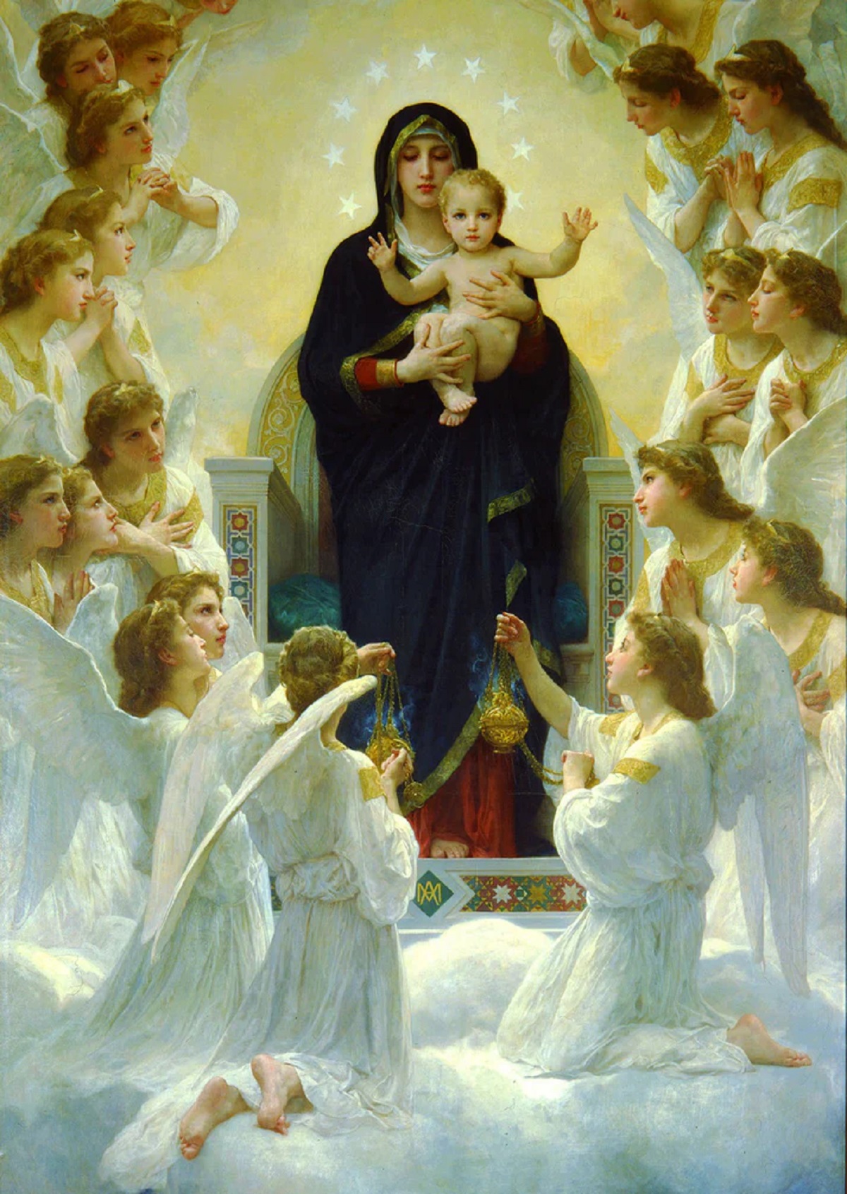 Puzzle 1000: The Virgin with Angels. Adolphe Bouguereau
