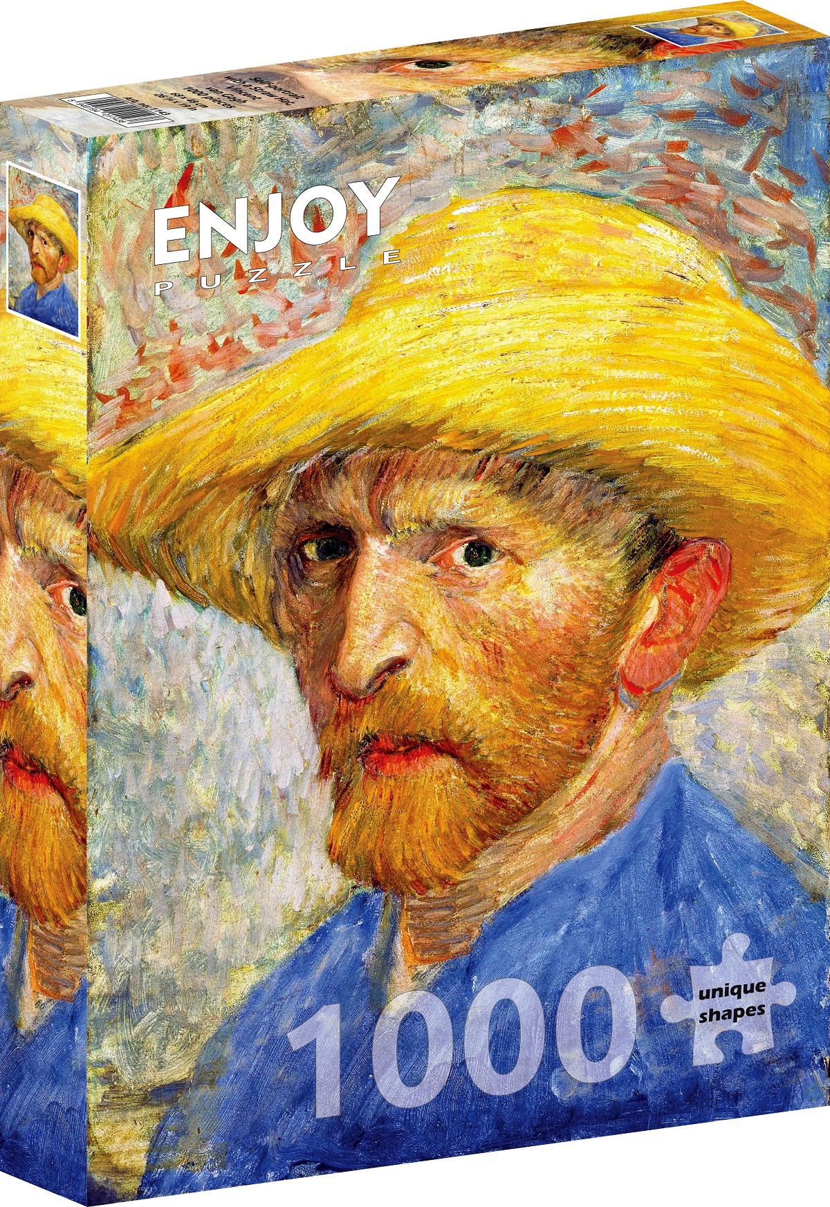 Puzzle 1000: Self-Portrait with a Straw Hat. Vincent Van Gogh