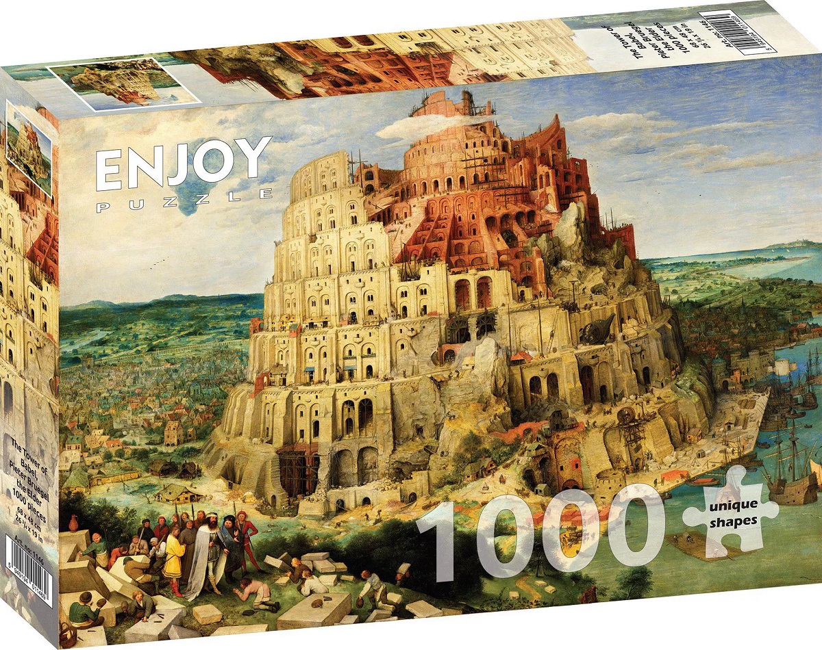 Puzzle 1000: The Tower of Babel. Pieter Bruegel