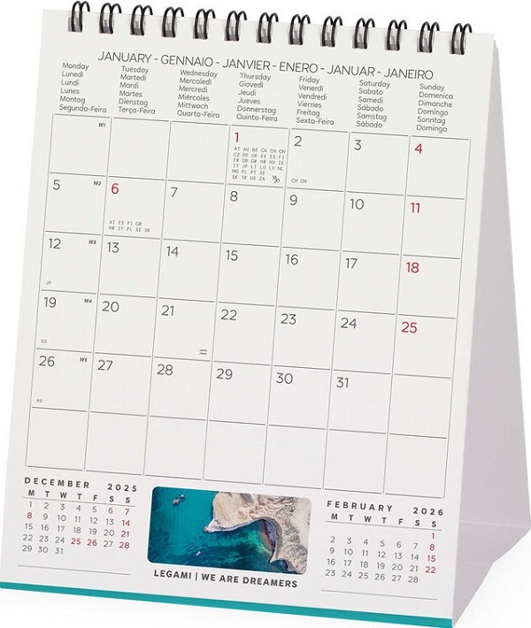 Calendar de birou 2026: Vitamin Sea