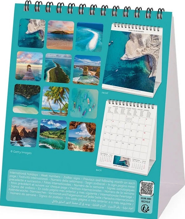 Calendar de birou 2026: Vitamin Sea