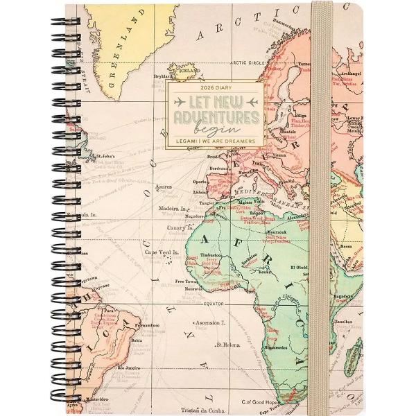 Agenda cu spirala 2026: Travel. Let new adventures begin