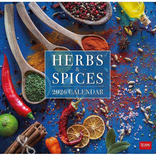 Calendar de perete 2026: Herbs and Spices