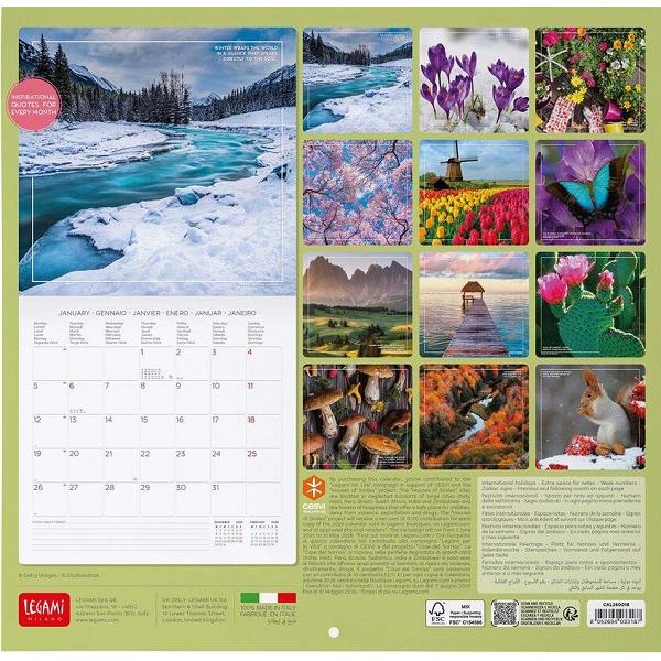 Calendar de perete 2026: Four Seasons