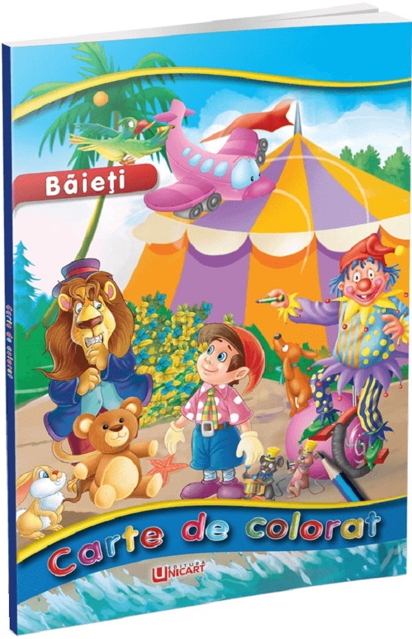 Baieti. Carte de colorat
