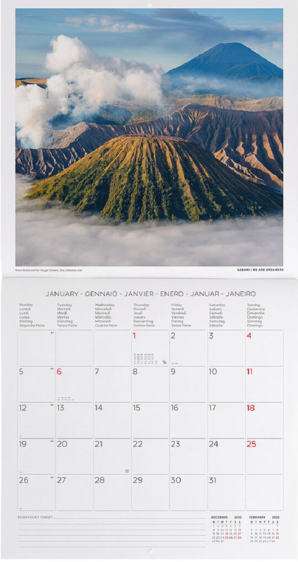 Calendar de perete 2026: Planet Earth
