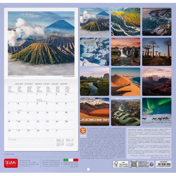 Calendar de perete 2026: Planet Earth