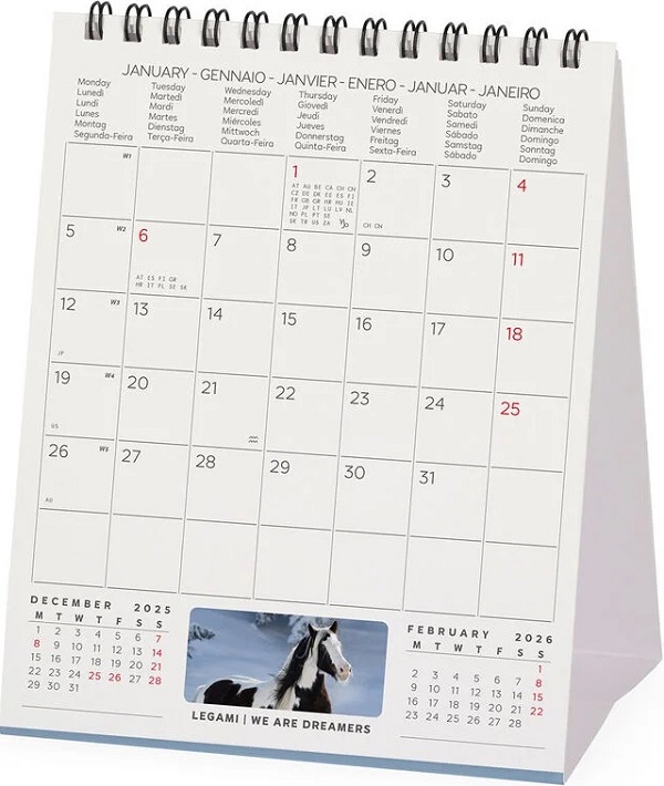 Calendar de birou 2026: Wild Horses