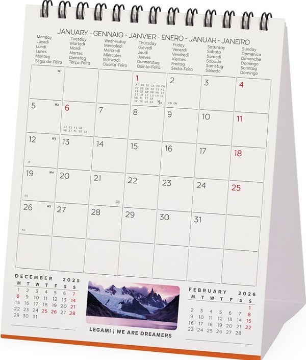 Calendar de birou 2026: Sunsets
