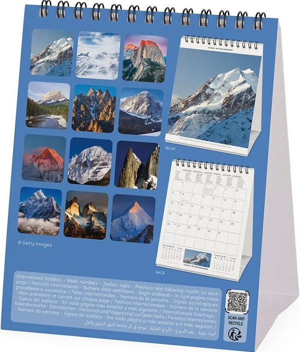 Calendar de birou 2026: Mountains