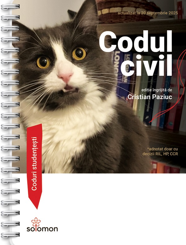 Codul civil Act. 20 septembrie 2025 Ed. Spiralata - Cristian Paziuc