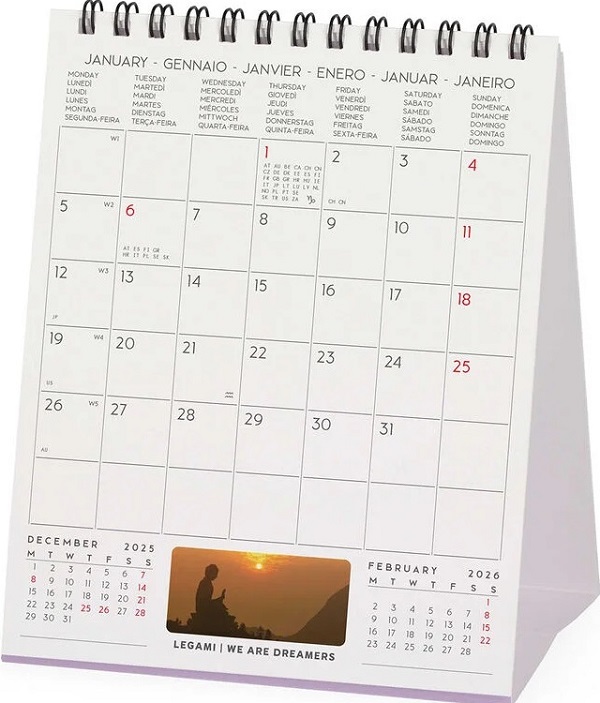 Calendar de birou 2026: Peace of Mind