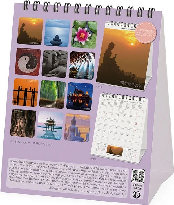 Calendar de birou 2026: Peace of Mind