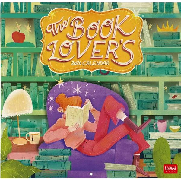 Calendar de perete 2026: The Book Lovers