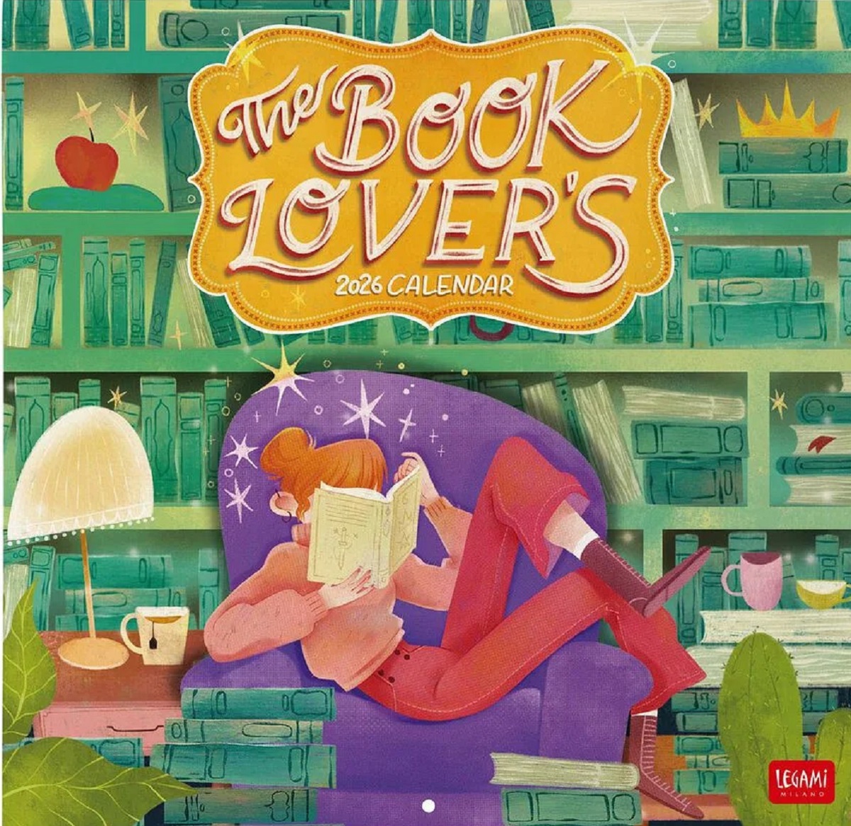 Calendar de perete 2026: The Book Lovers